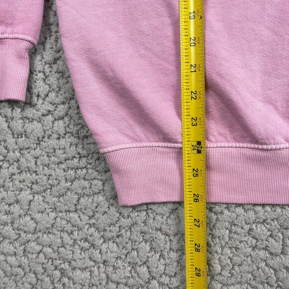 Billabong Smiley Sweater Womens XS Pink Oversized Sun Washed Happy - Picture 6 of 8